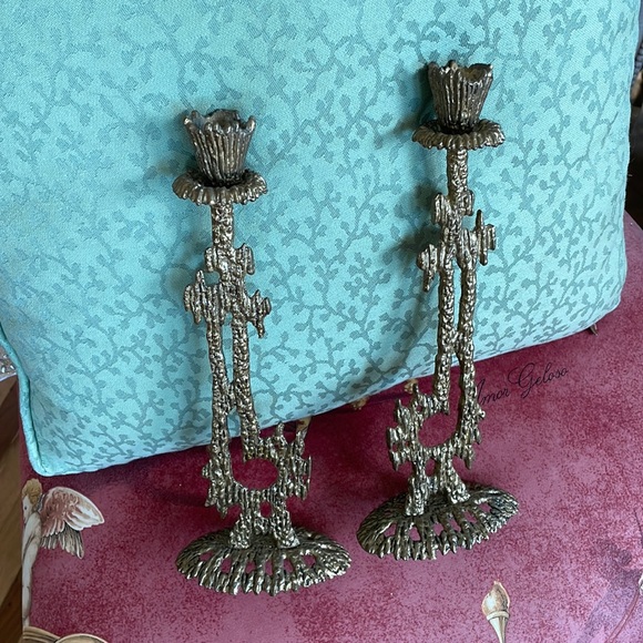 Wainberg made Judaica Candlesticks Candle Stick Holders - Picture 1 of 8